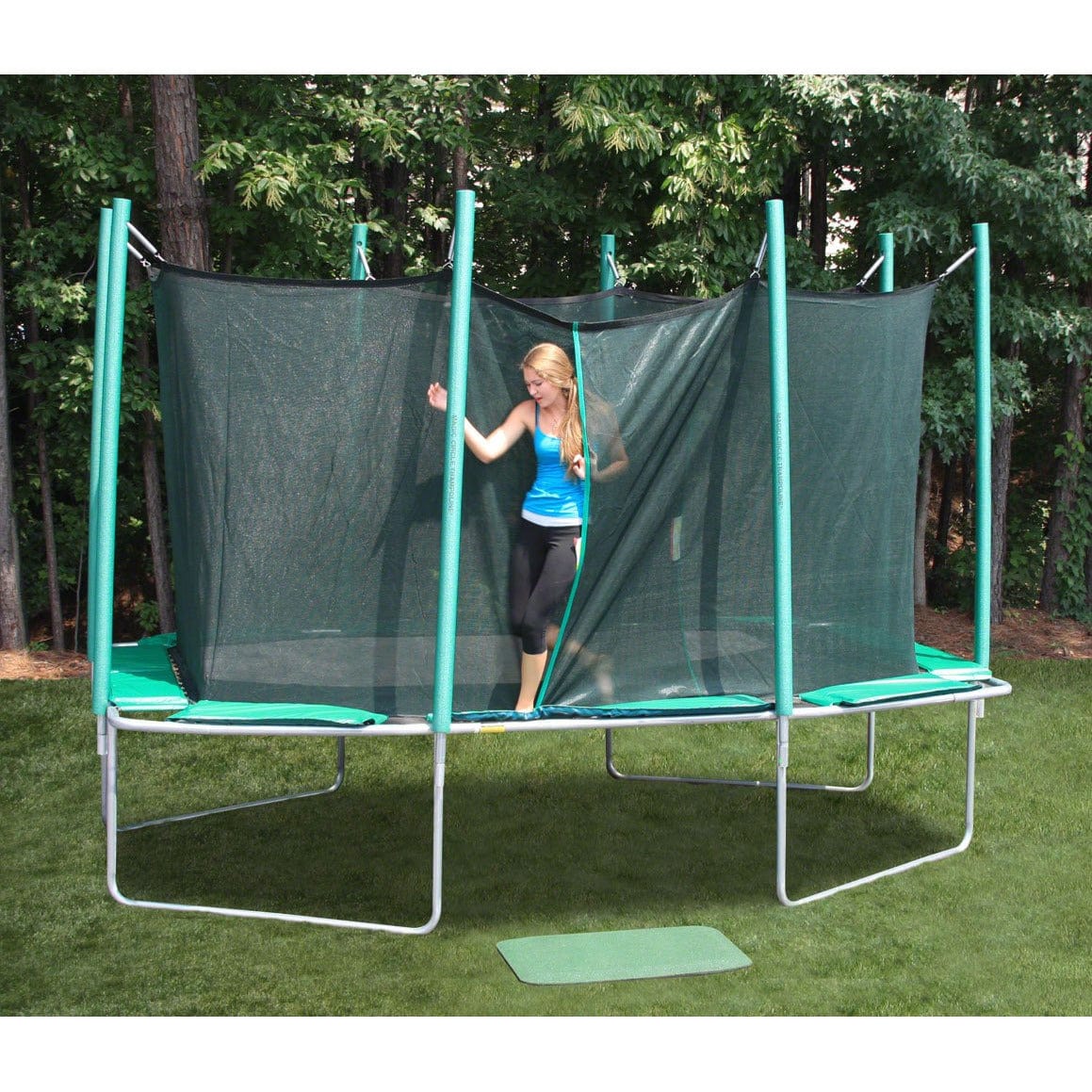 Magic Circle 9' x 14' Rectangle Trampoline With Safety Enclosure