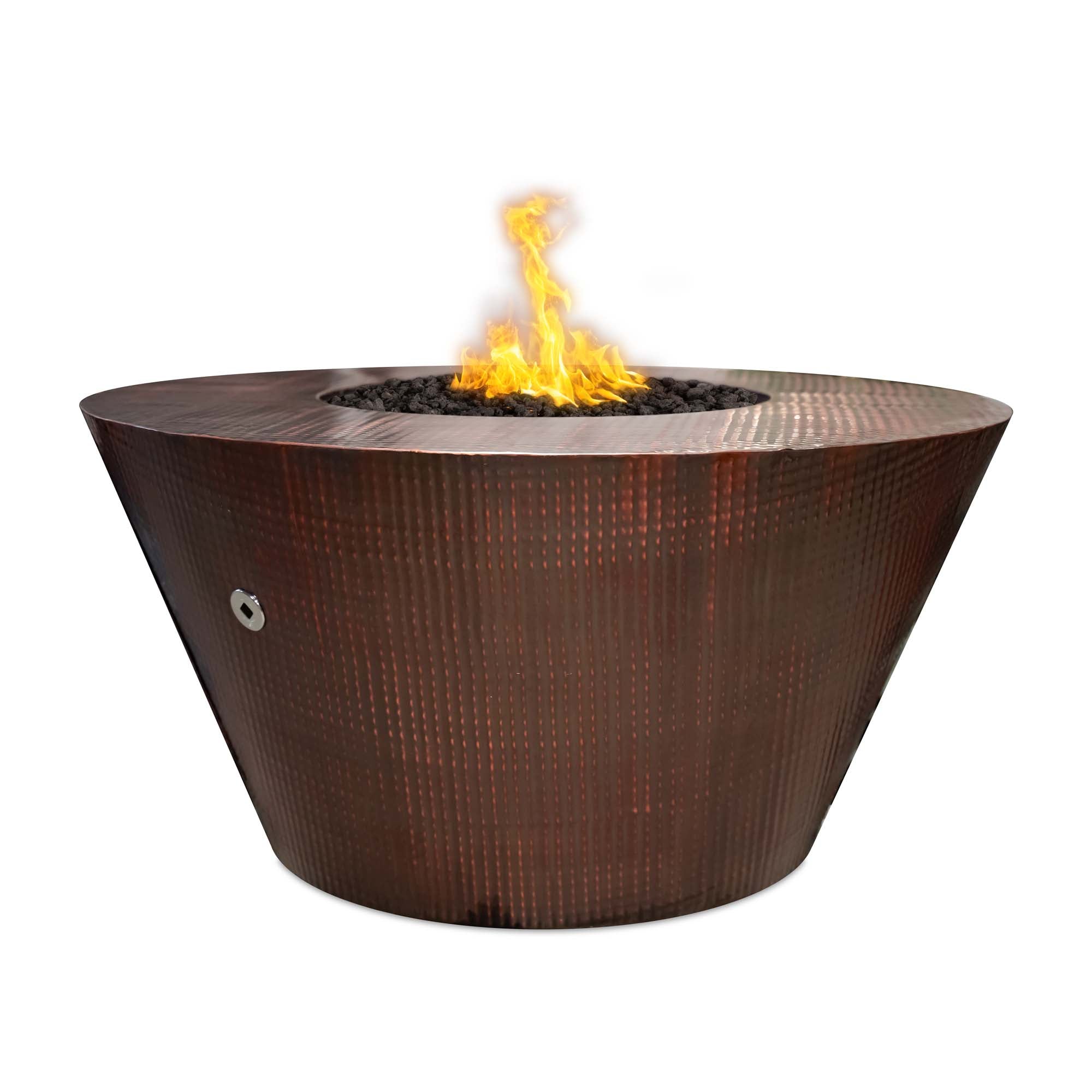 The Outdoor Plus Martillo Round Copper Fire Pit