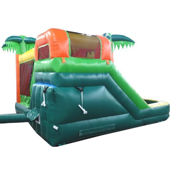 15' Palm Tree Combo Moonwalk Jump House with Water Slide