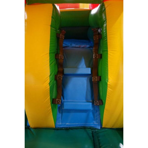 15' Palm Tree Combo Moonwalk Jump House with Water Slide