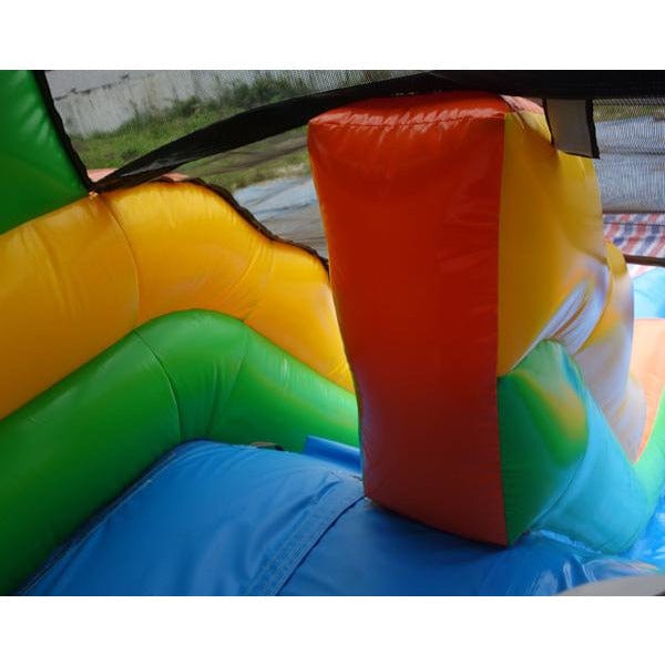 13' H Palm Tree Themed Inflatable Moonwalk Water Slide