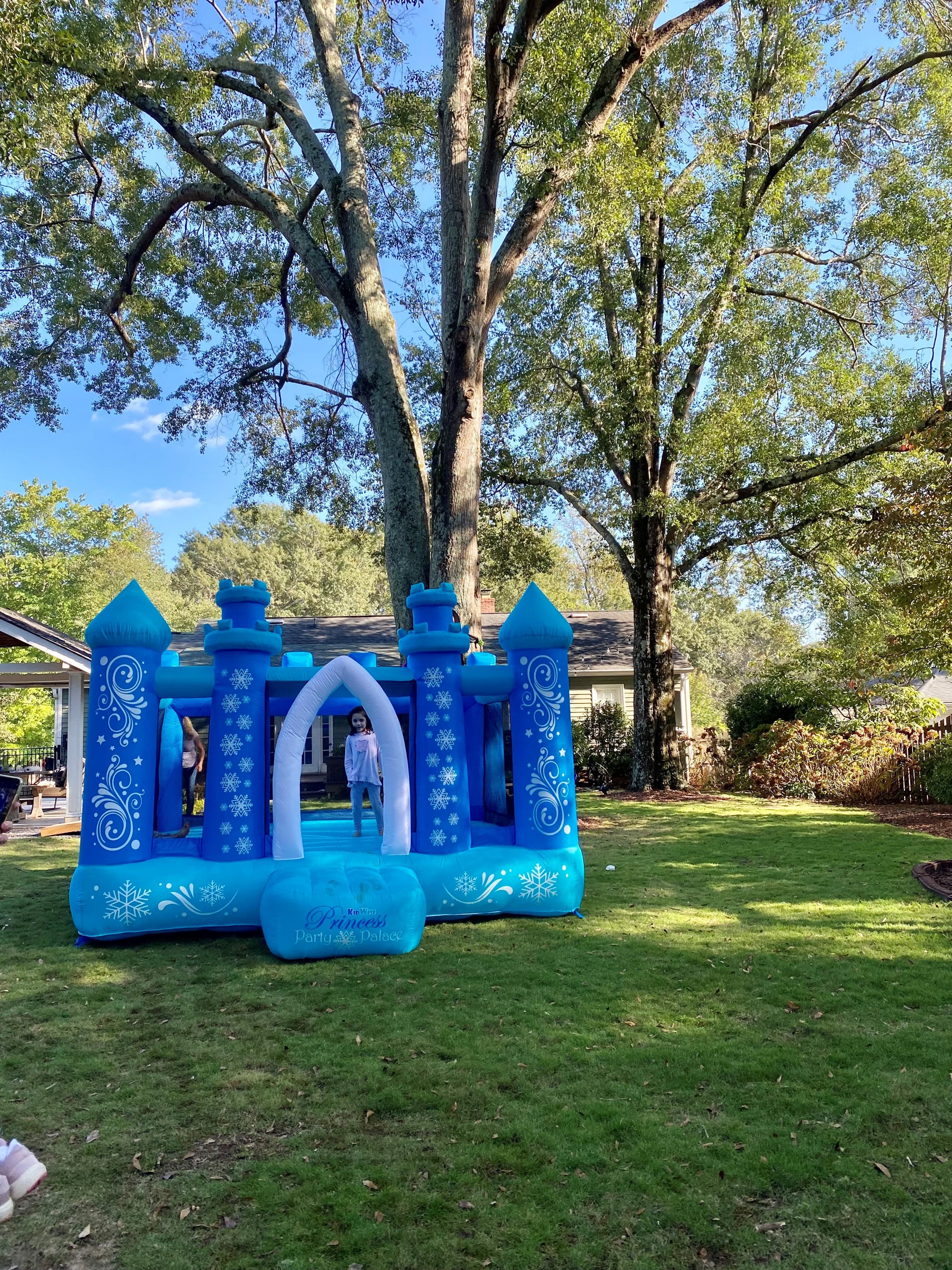 KidWise Princess Party Palace Bouncer - Inflatable Bounce House